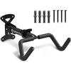 Optio Cycle Porta Bici da Muro Orizzontale Pieghevole - Appendi Bici da Muro per E-Bike, MTB, Gravel e Corsa Fino a 25 kg | Portabici per Garage, Cantina, Casa con Protezione Telaio