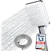 Newentor Soffione Doccia [TESTSIEGER], Soffione Doccia ad Alta Pressione con 6 Modalità di Getto, Quadrato, Argento (con Tubo 2,0 m)
