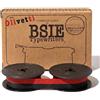 BSIE Typewriters - Nastro per macchina da scrivere Olivetti Nero e Rosso - Compatibile con Lettera 22, Lettera 32, Lettera 35, Studio 44, Valentine - GR4 - Testato a Nizza, Francia