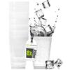idea-station bicchieri plastica 8 x 450 ml - trasparenti - bicchieri cocktail - bicchieri birra - bicchieri acqua
