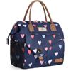 Lekespring Borsa Termica Porta Pranzo 10 Litri | Borsa Frigo Piccola per Donna e Uomo,Ampia Aperta Impermeabile Borsetta Termica con Fodera Isolante,Lunch Bag per Ufficio Scuola Picnic Viaggio