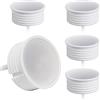 YanFeiYit 5x Modulo LED 5W, ultrasottile, Dimmerabile, ø 50 x 22 mm, ceramica, bianco caldo 3000K, fascio di luce 120°, per faretto da incasso, sostituisce lampadina GU10 MR16