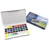 ARTME Acquarelli/Set per pittura ad acquerello con cubo in custodia da trasporto con pennello - 36 colori vivaci, fornitura artistica essenziale.