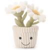 Apricot Lamb Peluche Pianta Daisy Margherita Peluche Giocattolo Peluche Fiore Margherita Bambole Giocattoli per Bambini e Bambino Morbido & Lavabile