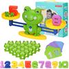 Japace Giochi Matematici Bilancia, Equilibrio Gioco Matematico Rana Conteggio Giocattoli per Bambini Digitale Addizione e Sottrazione Bilance Prima Educativi Giocattolo Regalo per Bimbi (65 Pezzi)