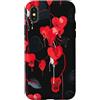Bleeding Hearts Flower Art Pattern Colle Custodia per iPhone X/XS Cuori sanguinanti fiori con motivi floreali arte originale