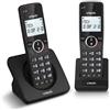 VTech ES2001 Telefono senza fili DECT a 2 combinati con blocco chiamate, amplificatore di volume, ID chiamante/chiamata in attesa,18 ore di autonomia,schermo e tastiera retroilluminati