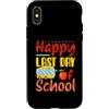 Happy Last Day Of School Apple Bus Gift Custodia per iPhone X/XS Felice ultimo giorno di scuola