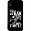 Skip A Straw Save A Turtle Custodia per iPhone XS Max Skip A Straw Save A Turtle Sea Turtle - Fiori per immersioni subacquee