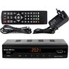 STROM 504 A+ Decoder Digitale Terrestre DVB T2 / HD/HDMI/Ricevitore TV/PVR/H.265 HEVC/USB/DVB-T2 / 4K / Scart Per Digitale/Registratore USB, nero