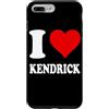 I Heart Kendrick Custodia per iPhone 7 Plus/8 Plus Motivo cuore rosso I Love Kendrick