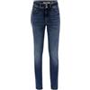 GUESS Jeans Skinny Donna Vita Alta con Logo Posteriore Blu Scuro W3BA35D56D2-BSPE-26