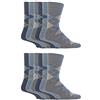 SockShop 12 paia di calze da uomo senza elastico, taglia UK 6-11, taglia europea 39-45, tinta unita, non stringono MGG38 Large