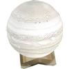 Abcsea 3d Night Light, Giove Lampada, Colore Lampada Luna 3D Confortevole, Romantico Lampada Luna LED, 18 cm 7 Colori