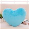 Zinsale Cotone A Forma di Cuore Cuscini Peluche Cuscino di Sostegno Posteriore Cuscino Decorativo (Blu)