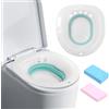 Birshe Bidet Portatile per WC, Bagno Sitz Pieghevoleper Sedile del, Vasca da Bagno per WC Porta una spugna per la pulizia per Emorroidi Cura Post-Parto Trattamento del Perineo Pulizia Detox
