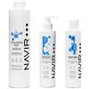 Navir Profesional NAVIR Professionale | Kit professionale capelli con acido ialuronico - Shampoo 500ml + maschera 200ml + balsamo 200ml - Idratazione intensa post trattamento lisciante - Senza solfati - 3 prodotti