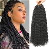 YDDM Passion Twist Capelli, 7 confezioni 24pollici Capelli all'uncinetto a onda d'acqua per capelli lunghi Bohémien Intrecciare i capelli YDDM Passion Twist Capelli all'uncinetto Estensioni sintetiche(2#)