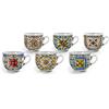 Set 6 Tazzine Caffè In Porcellana - Decorazioni Assortite Terra E Sole, Capacità 90 Ml - Foto 8