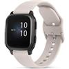 Mugust 20mm Cinturino per Garmin Venu Sq/Venu 2 Plus/Venu Sq Music, Cinturino di Sport Ricambio Compatibile per Garmin Vivomove 3/4/3 Music/HR/Luxe/Style/Forerunner 245/645 Music(Bianco Lunare)