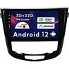 BXLIYER Android 12 IPS Autoradio Per Nissan X-Trail Qashqai J11 Rouge(2014-2018) - 2G+32G - Senza fili Carplay & Android Auto - GRATUITI Camera - DSP DAB Fast-boot Volante WIFI 4G -2 Din 10.1 Pollici