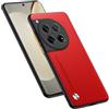 HAFFAN Custodia Cover Protettiva per Cellulare per OnePlus 12 5G (6.82), Stile Similpelle - Rosso