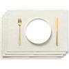 AOKSUNOVA Tovagliette Americane Lavabili Set di 4 Beige