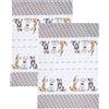 SPOTTED DOG GIFT COMPANY - Strofinacci da cucina con motivo cani - lavabili in lavatrice - idee regalo per donna, uomo e amanti dei cani - cotone - 50 x 70 cm - set da 2