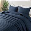 R.SHARE Copriletto Matrimoniale Estivo 300 × 270 cm, Blu Trapunta Matrimoniale Primaverile, 100% Microfibra Trapuntato, Coperta Divano Giorno Ultra Morbida, Copriletto Letto Multiuso-OEKO TEX