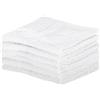 MARGARET PICKENS set da 6 lavette asciugamani bagno 30x30 cm 100% cotone (Bianco)