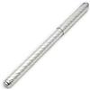 Generic Penna a sfera da borsetta realizzata in argento massiccio 925/1000 con micro incisioni di superfice, estremita impreziosita da onice nera con taglio cabochon
