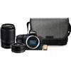 Nikon Kit Fotocamera Mirrorless Nikon Z50 + Obiettivo Nikkor 16-50 VR + Obiettivo Nikkor 50-250 VR + Borsa a Tracolla + Memoria 16GB - Prodotto in Italiano