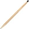 CROSS Classic Century - Penna a sfera ricaricabile in metallo, con punta a sfera media placcata oro 23 carati, con confezione regalo premium e cartuccia nera, confezione da 1, colore: Oro