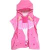 Zinsale Cartone bambini Telo da bagno con cappuccio Telo mare Poncho in morbido cotone Bambini Accappatoio Coperta (Ragazza danzante, Lunghezza: 70cm)