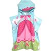 Zinsale Cartone Bambini Telo da Bagno con Cappuccio Telo Mare Poncho in Morbido Cotone Bambini Accappatoio Coperta (Regina, Lunghezza: 60cm)