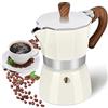 Retoteng Macchina per caffè espresso fornello, 3 tazze da caffè espresso moka Pot - 5 oz manuale cubano macchina percolatore per caffè Premium alluminio Moka italiano Espresso Greca Caffettiera