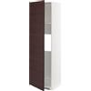 Generic METOD alta cabina f frigorifero o congelatore w porta, 60x60x200 cm, bianco Askersund/marrone scuro effetto frassino