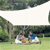 LOVE STORY Vela Ombreggiante Impermeabile 5x5m Quadrata Tenda a Vela Parasole PES Protección Rayos UV per Esterno, Giardino，Terrazza，Beige