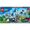 LEGO City Police 60316 Stazione di Polizia, con Camion della Spazzatura ed Elicottero Giocattolo, Giochi per Bambini