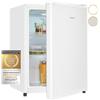 Exquisit Mini frigorifero KB560-V-091E, bianco, capacità netta: 50 l, regolazione della temperatura, larghezza 45 cm, illuminazione a LED, compatta