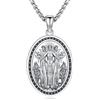 Friggem Collana Ecate, Ciondolo luna tripla in Argento Sterling 925 con Ciondolo con Nodo celtico Donna Gioielli Amuleto Regali per mamme, donne e ragazze