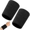 Sangcca Fasce da Polso Elastico Polso Bande, Fascia Elastica per Sudore, Sport Sweatband Uomo Donna, Polsino Sweatband Sportivo, Morbido Addensato per Basket Palestra Fitness Ginnastica Tennis