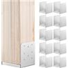 VEVOR Post PCS 6 x 6 inch Confezione di Supporti 10 Pezzi 149 x 143 x 160 mm, Set di Base Interni in Acciaio a Carbonio per Ancoraggio Pali in Legno Ringhiere, Corrimano di Terrazze, Portici, Sliver