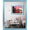 rahmengalerie24 Cornice portafoto 60 x 60 cm, colore verde, in legno acrilico, senza passepartout, per foto o immagini, in MDF, senza immagine Alice