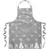 Ragged Rose Christmas Apron Billy Abete, Cotone, Grembiule Natalizio Grigio Argento, Standard, Taglia Unica