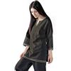 KSUA Tuta da Meditazione Zen delle Donne Tai Chi Uniforme Cinese Kung Fu Abbigliamento in Cotone (Nero, EU XS/Etichetta S)