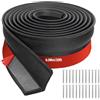 JAHOMFAI Guarnizione Porta Garage 6m Guarnizione Basculante Autoadesive Garageguarnizione Soglia Porta Garage Universale Con Chiodi