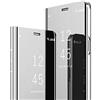 MRSTER Samsung A6 2018 - Custodia a specchio per Samsung Galaxy A6 2018 A600, con funzione di protezione a 360°, per Samsung Galaxy A6 2018 A600. Specchio a vibrazione: argento