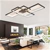 SXLXQM Lampadario Soggiorno Moderno, Plafoniere LED a Soffitto Moderni 60W 5400 lumen, Plafoniere da Soffitto LED Grande con Telecomando, Lampadario 3000K-6000K, per Soggiorno, Camera da Letto
