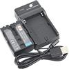 DSTE DE DSTE batteria agli ioni di litio e caricabatterie micro USB, compatibile con Sony NP-FM30, NP-FM50, NP-FM51, NP-QM50, NP-QM51, NP-FM55H